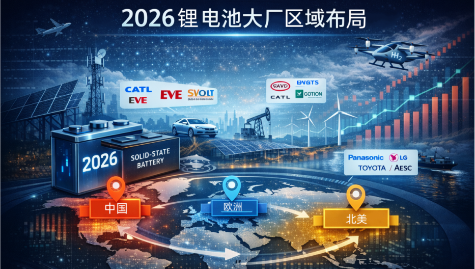 2026鋰電池大廠區(qū)域布局 2026鋰電池大廠區(qū)域布局